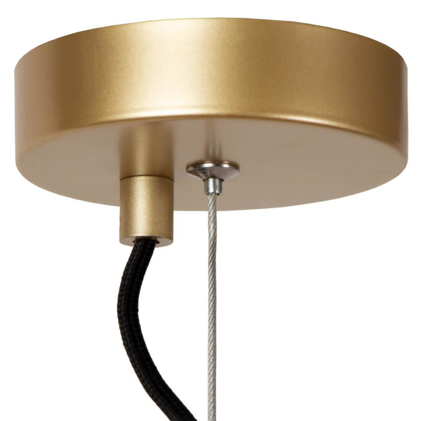 Metalowa lampa wisząca Hannelore 10423/40/02 kula złota