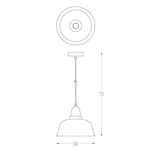 Skandynawska lampa wisząca Mensa metalowa biała złota