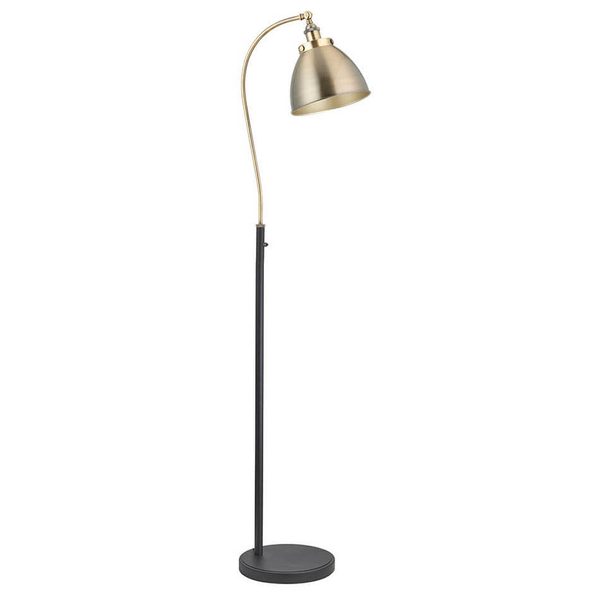 Podłogowa lampa do czytania Franklin 98748 regulowana mosiądz czarny