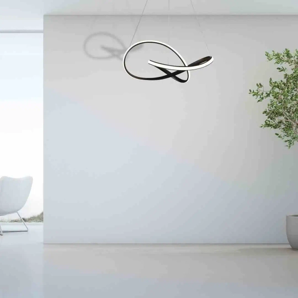 Geometryczna lampa wisząca CAPPIO ML6771 LED 36W 4000K czarny