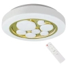 Ledowy plafon z pilotem BUBBLES ML8128 LED 30W 3000-6000K biały złoty