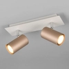 Sufitowa lampa regulowana Marley 802400265 Trio tuby metalowe brązowe białe