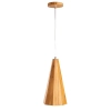 Stożkowa lampa wisząca Angular QN-ANGULAR-P-S-TEAK drewniana brązowy