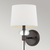 Lampa ścienna Barbour QZ-BARBOUR1-HO Quoizel abażur brązowy kremowy