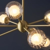 Zwisowa lampa molekuły L&-196690 Light& szklane kule sticks mosiądz