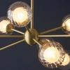 Zwisowa lampa molekuły L&-196690 Light& szklane kule sticks mosiądz OUTLET