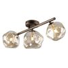 Sufitowa lampa szklana Lava Brown 11035 kule metalowy brązowy