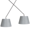 Zwisowa lampa Adam AZ1842+2xAZ2601 Azzardo regulowana do salonu szara