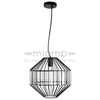 Wisząca lampa glamour ALVARO 31-55170 druciana zwis z kryształkami czarna