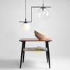 Kulista lampa wisząca Zac 1038H1 szklane kule do jadalni przezroczysty