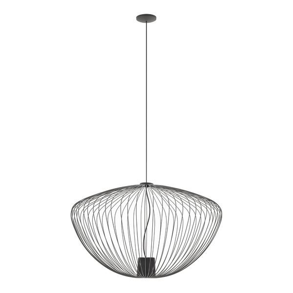 Pojedyncza lampa zwisająca Pumpkin 11252 Nowodvorski druciana jedwabisty grafit