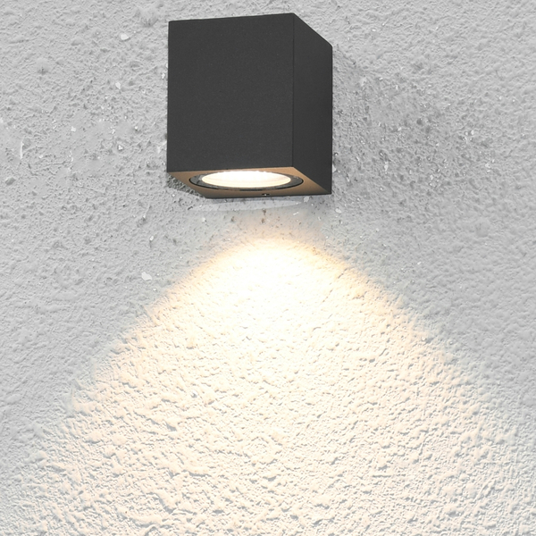 Kinkiet zewnętrzny Genta OWL-2197-1SQ Italux do ogrodu IP54 czarny