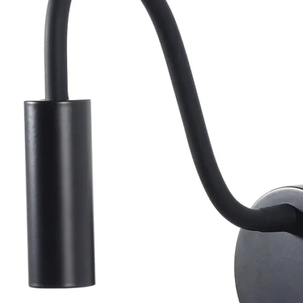 Naścienna punktowa lampa 22049 LED 3W 3000K na peszlu czarny