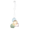 Szklana lampa wisząca do salonu Cases PND-94794-4B-MLTI nad stół kolorowa