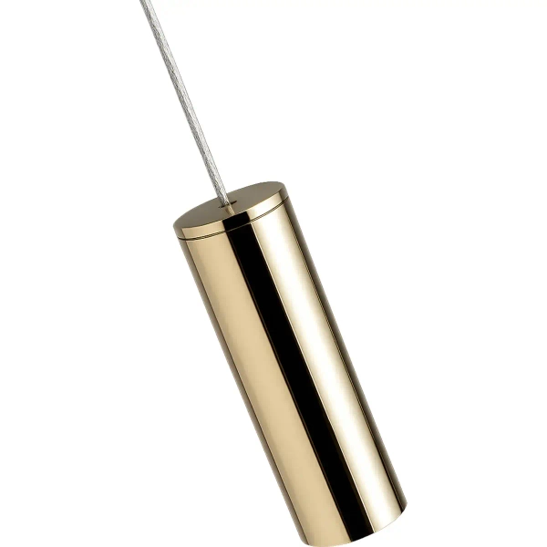 Lampa wisząca art deco O-LINE ST-1689S złoty połysk żelazna LED 5W 3000K sopel do jadalni