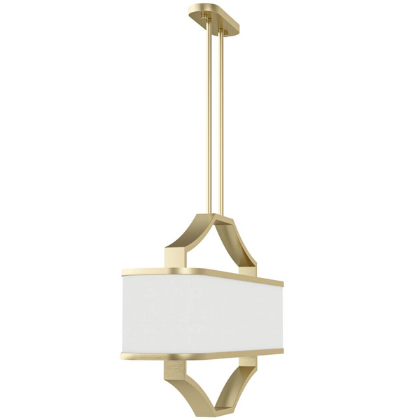 Biała lampa wisząca Gerdo Ovale zwis nad stół z materiału