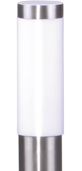 Lampa ogrodowa tuba Anica K-LP231-450 wąska metalowa chrom 