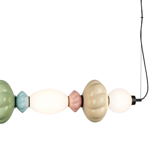 Wisząca lampa ceramiczna Tordi PND-94721-3A-MLTI LED 24W 3000K multikolor