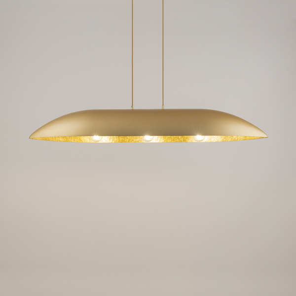 Kuchenna lampa wisząca nad stół Gondola L 40640 Sigma z żywicy złota
