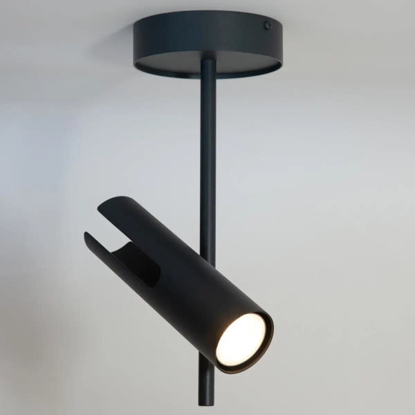 Regulowany plafon Leda 1 41146 metalowy tubki grafitowe