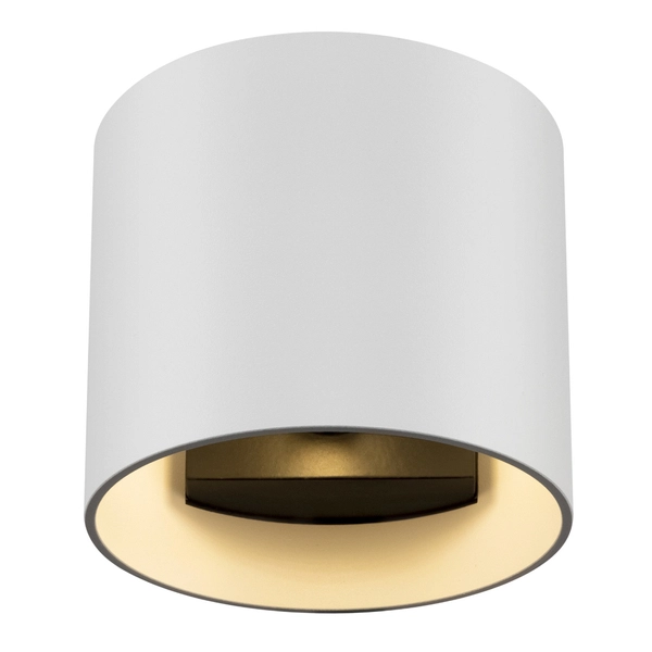 Lampa ścienna z kloszem kinkiet Rond C066WL-01W biały