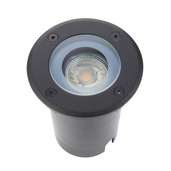 Podtynkowa oprawa Pillar 103851 Saxby IP65 okrągła czarna
