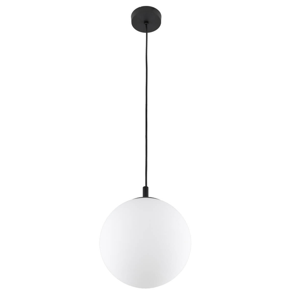 Lampa wisząca nad wyspę Esme 5670 bubble zwis ball biała czarna