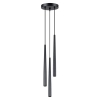 Potrójna lampa wisząca BLISS SL.1463 czarna tuba 3xG9