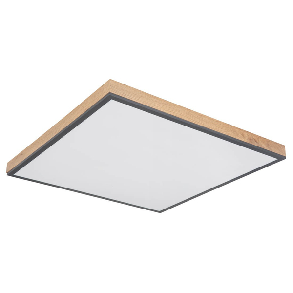 Skandynawska LAMPA sufitowa DORO 416080WD3 Globo ekologiczny plafon LED 36W 3000K do gabinetu drewno