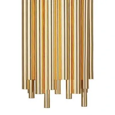 Dekoracyjny kinkiet ścienny Tubo ST-1671 gold Step rurki złote
