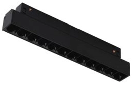 Szynowa oprawa Abigali LWQ-M05 LED 12W podłużna czarna 