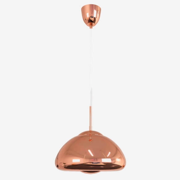 Zwisająca lampa do sypialni Zonda ABR-LSW-M Abruzzo połyskująca miedziana