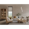 Wisząca lampa nad stół Taraso PND-40760-3-BK-HBR czarny złoty przezroczysty