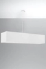 LAMPA wisząca SL.0781 prostokątna OPRAWA abażurowy zwis biały
