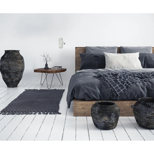 Ledowy kinkiet do sypialni Cali WL-21017-WH LED 2,5W 3000K szary