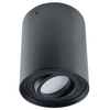 Sufitowa LAMPA natynkowa HADAR 313102 Polux metalowa OPRAWA spot okrągła tuba plafon czarny