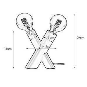 Lampka na komodę SIMUL 108052 Markslojd dekoracyjne metalowe tuby czarny
