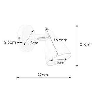 Kinkiet LAMPA ścienna FJÄLLBACKA 108084 Markslojd metalowa OPRAWA regulowana łazienkowa IP44 biała