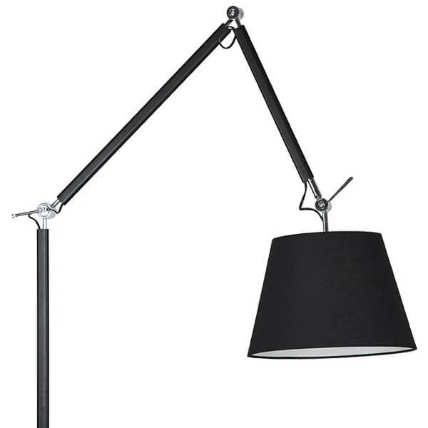 Lampa stojąca jadalniana Zyta AZ1849+AZ2600 regulowana z abażurem czarna
