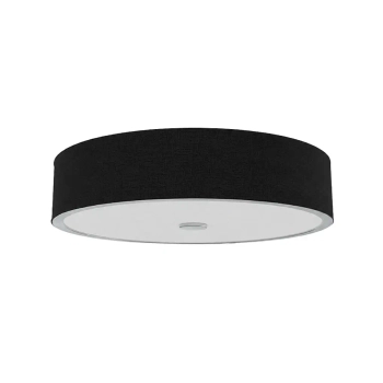 Plafon tkaninowy Zalindro czarna biała chrom OR86560 4xE27 okrągły