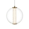 Wisząca lampa Atomo QN-ATOMO-1P-BG LED 9W 3000K szklana kula złoty