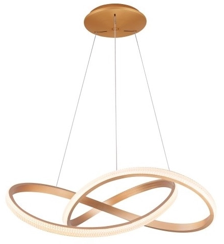 Wisząca lampa do salonu Infinity AZ5097 LED 80W złota