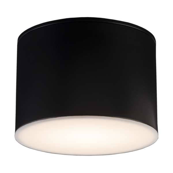 Natynkowa LAMPA sufitowa SUWA 8052 Shilo metalowa OPRAWA do łazienki IP44 czarna