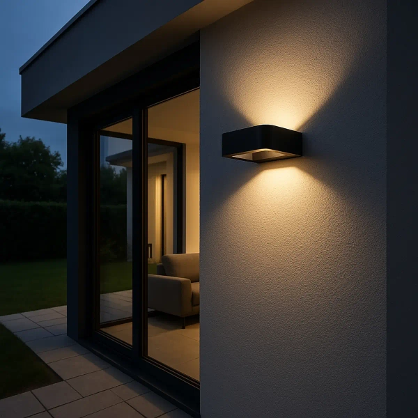 Ogrodowa naścienna lampa Arius 18204 LED 3000K IP54 czarny