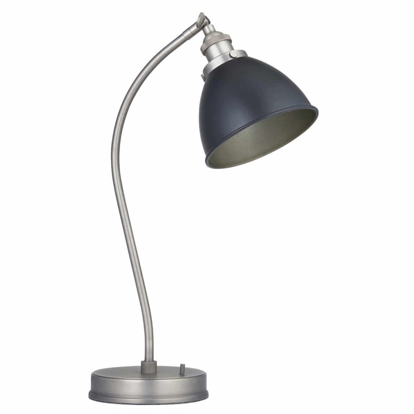 Gabinetowa lampa stołowa Franklin 98752 Endon retro cyna czarna
