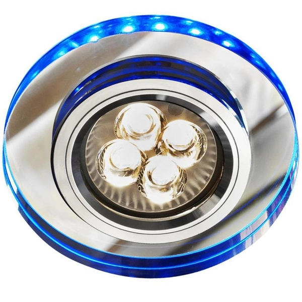 Niebieska lampa wpuszczana 2226965 do zabudowy LED 2,1W oczko
