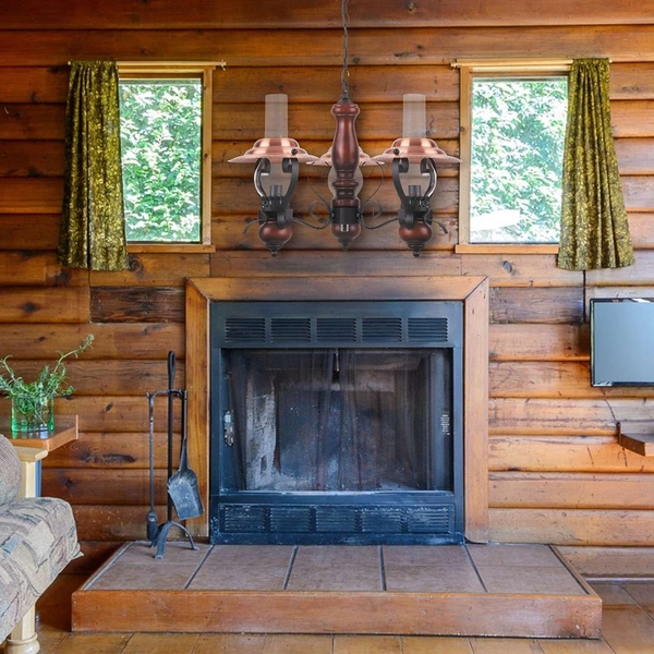 Wisząca lampa latarnia ENNA 7860 Rabalux retro zwis miedziana czarna