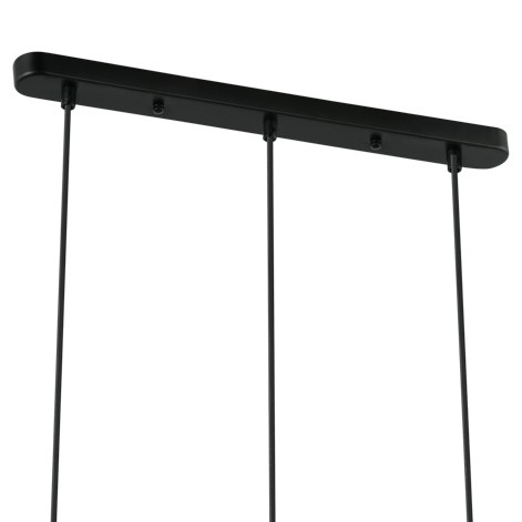 Modernistyczna LAMPA wisząca GROSETTA PND-53423-3-GD Italux owalny zwis do sypialni złoty biały
