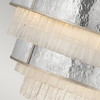 Lampa wisząca glamour QN-REVERIE-12P-CPG kryształ szara złota