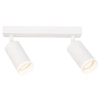 Dwupunktowa lampa sufitowa Pipe Ring Spot ML2070 na belce biały